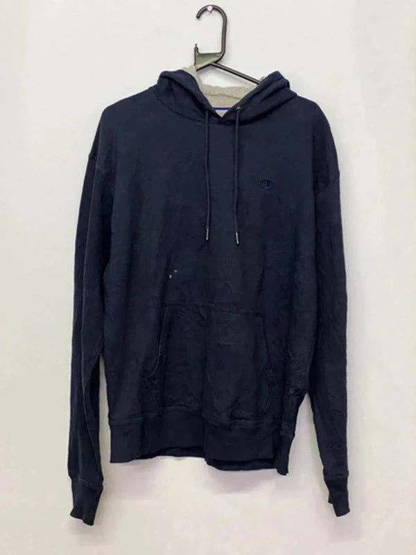 Champion Navy Blue Hoodie – Authentic Athleticwear – Size L