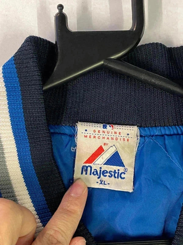 Vintage LA Dodgers MLB Satin Bomber Jacket – Majestic – Size XL