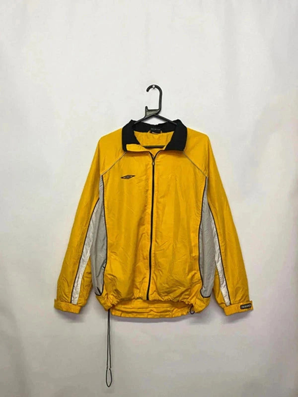 Umbro Vintage Yellow Full-Zip Track Jacket (Men’s XS)