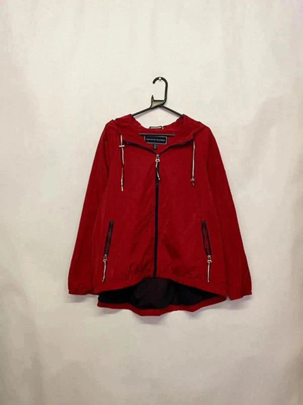 Tommy Hilfiger Red Full-Zip Hooded Jacket (Men’s XL)