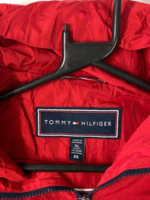 Tommy Hilfiger Red Full-Zip Hooded Jacket (Men’s XL)