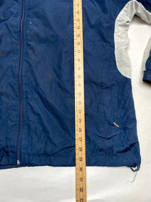 Umbro Vintage Navy & Grey Full-Zip Windbreaker Jacket