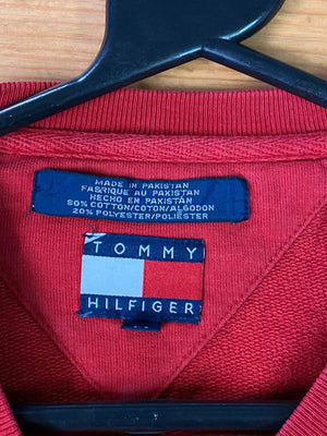 Tommy Hilfiger Red Long Sleeve Logo Shirt
