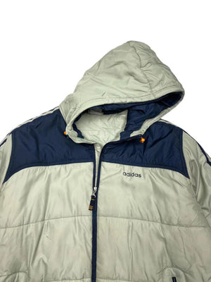 00s Green Adidas Puffer Jacket Men's Large