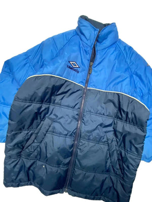 Vintage Blue Umbro Puffer Jacket Men's Small
