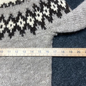 Vintage Grey Knitted Jumper Men's XS