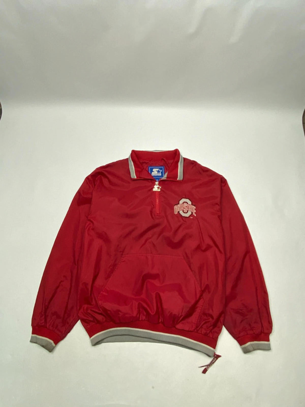 Vintage Starter Ohio State Buckeyes Pullover Jacket NCAA Men’s M