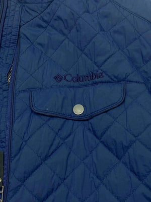 Navy Columbia Quilted Jacket Women's XXL