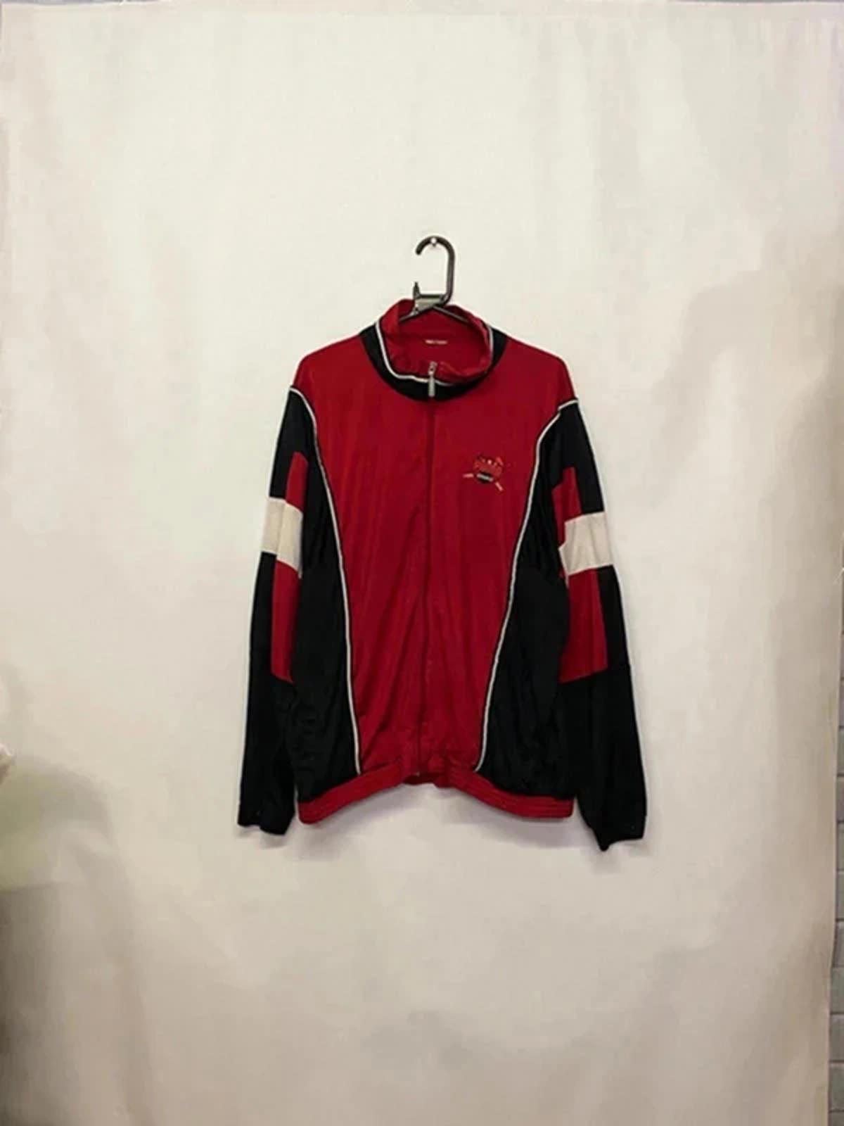 Puma Vintage Red & Black Full-Zip Track Jacket – Retro Sportswear