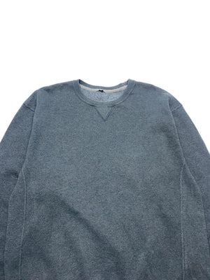 Grey Russell Athletic Blank Sweatshirt Men's Large