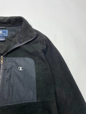 Champion Men's Black Fleece Jacket with Zip Pockets