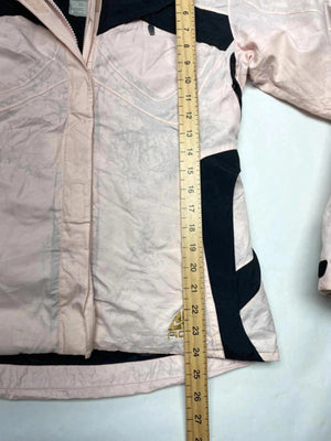 Women's Utility Jacket with Hood - Light Pink and Black