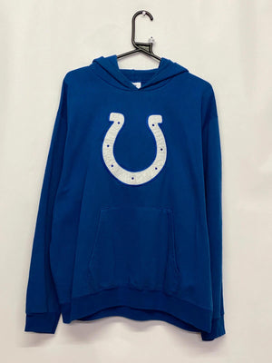 NFL Team Apparel Indianapolis Colts Blue Hoodie Size M