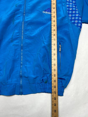 Vintage Adidas Blue Track Jacket – Size 15 – Retro 80s/90s Style