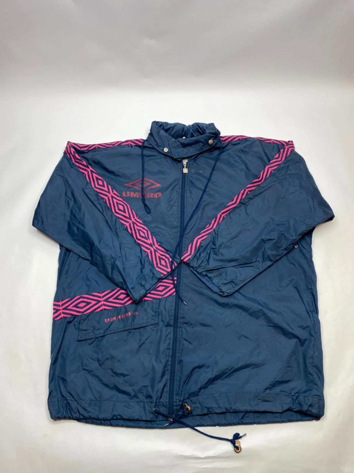 Vintage Umbro Navy & Pink Windbreaker Jacket
