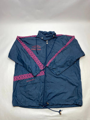Vintage Umbro Navy & Pink Windbreaker Jacket