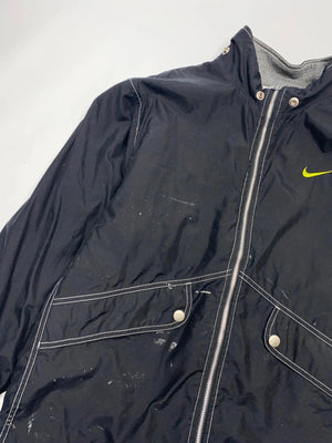 Nike Vintage Black Windbreaker Jacket (Men’s M, Made in Thailand)