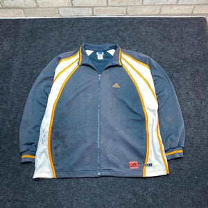 Navy Adidas Zip-through Sweatshirt Men's XL