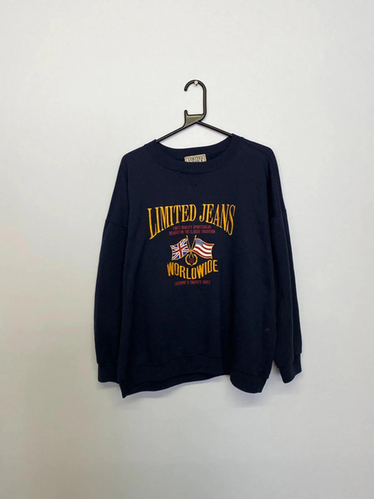Vintage Sweatshirt – Navy – Made in Korea – Men’s XL
