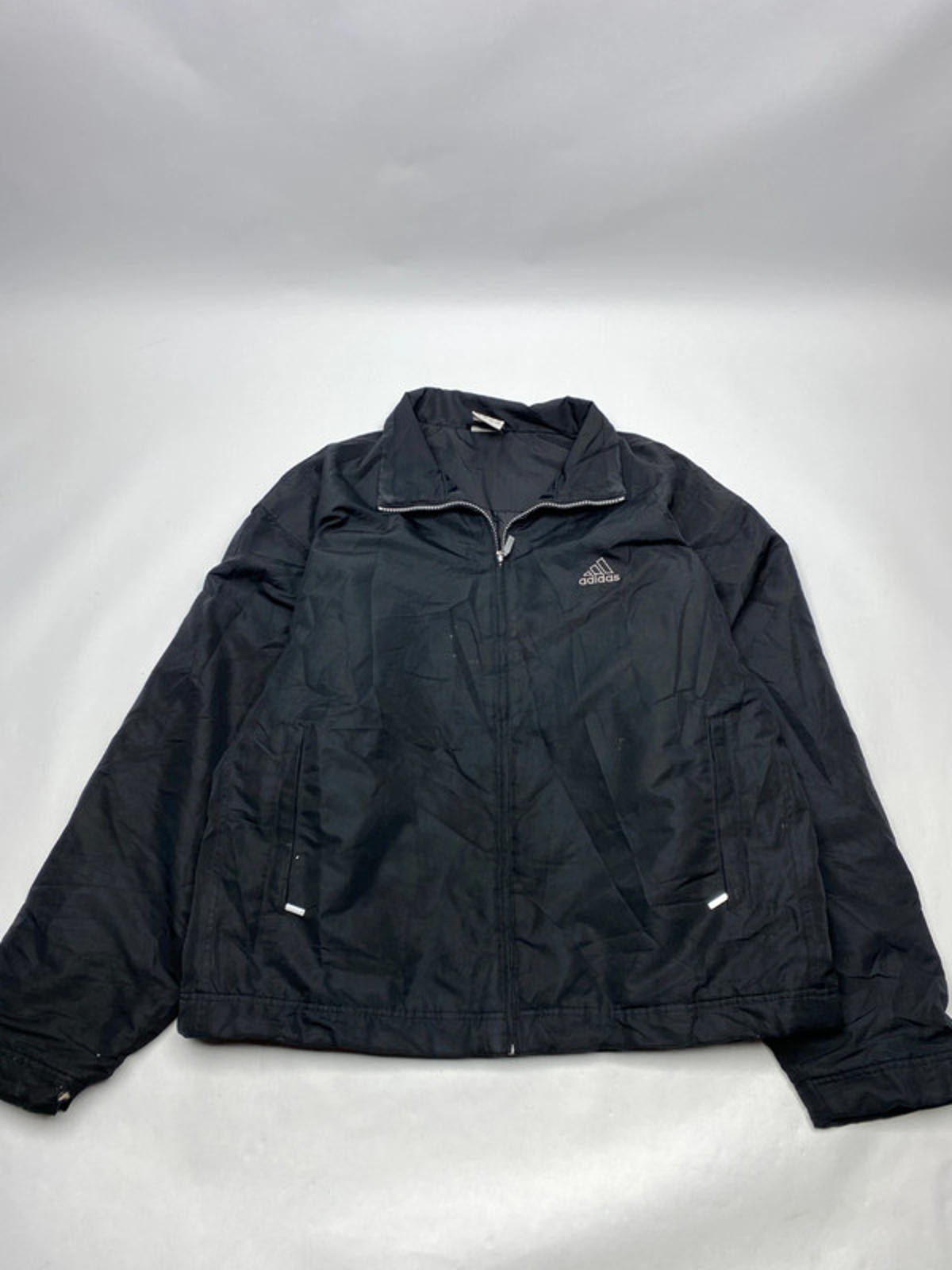 Adidas Men's Black Lightweight Zip-Up Jacket