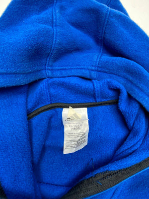 Adidas Blue Hoodie Youth XL (Fits Men’s S/M) 3 Stripe Sweatshirt