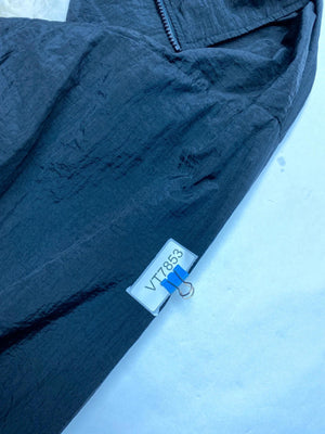 Vintage Parker Men's Windbreaker Jacket Black and Cream