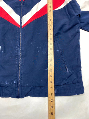 Adidas Vintage 80s/90s Colourblock Track Jacket – Navy/Red/White – Trefoil Logo
