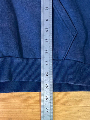 Puma Navy Blue Embossed Logo Hoodie Size M
