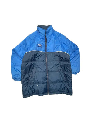 Vintage Blue Umbro Puffer Jacket Men's Small