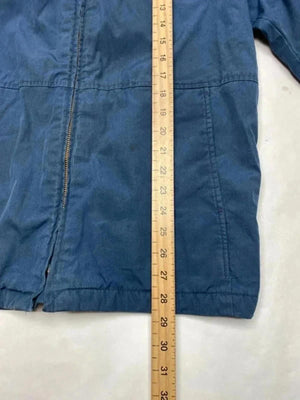 Vintage Blue Utility Workwear Jacket Zip Up