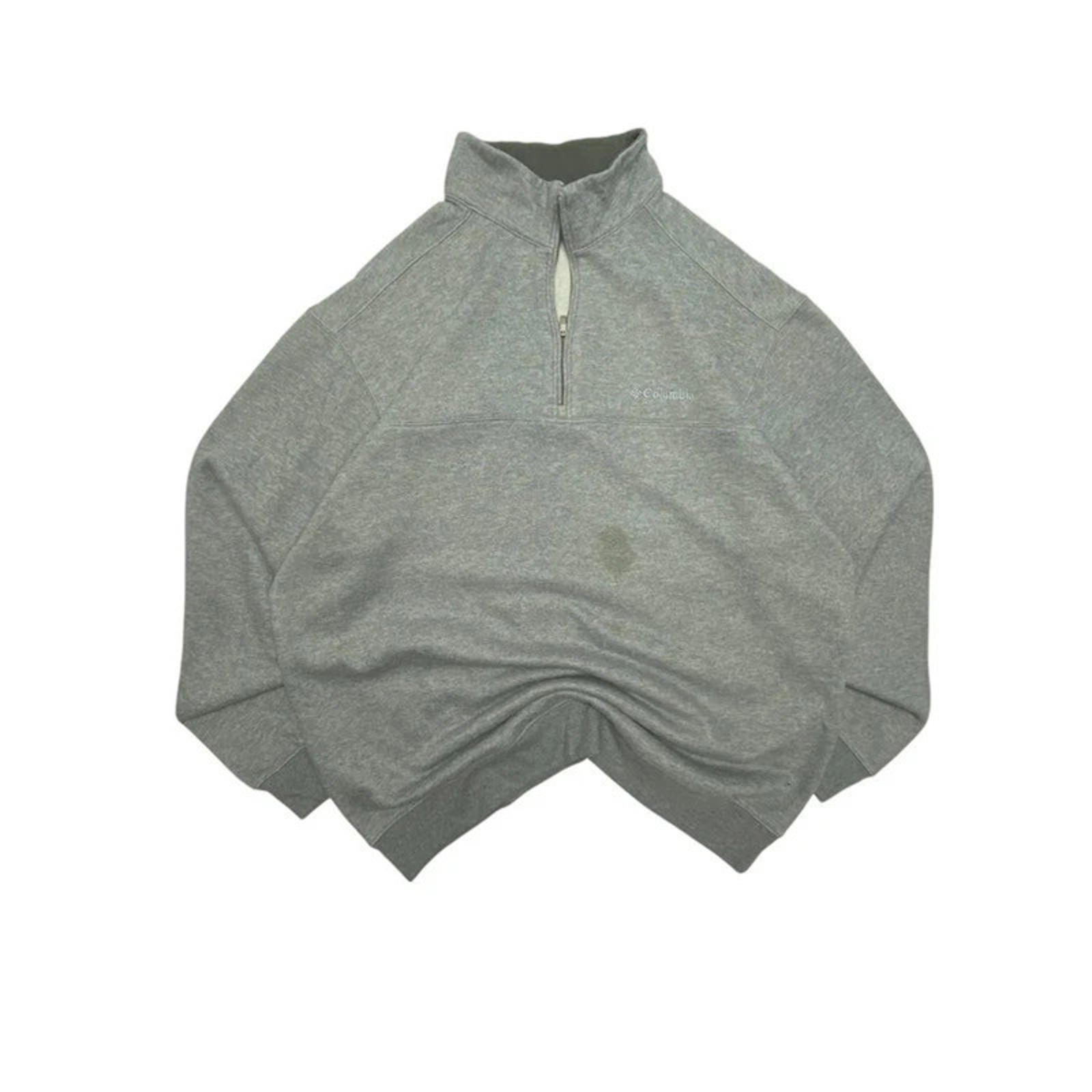 Grey Columbia Quarter zip Men's XL