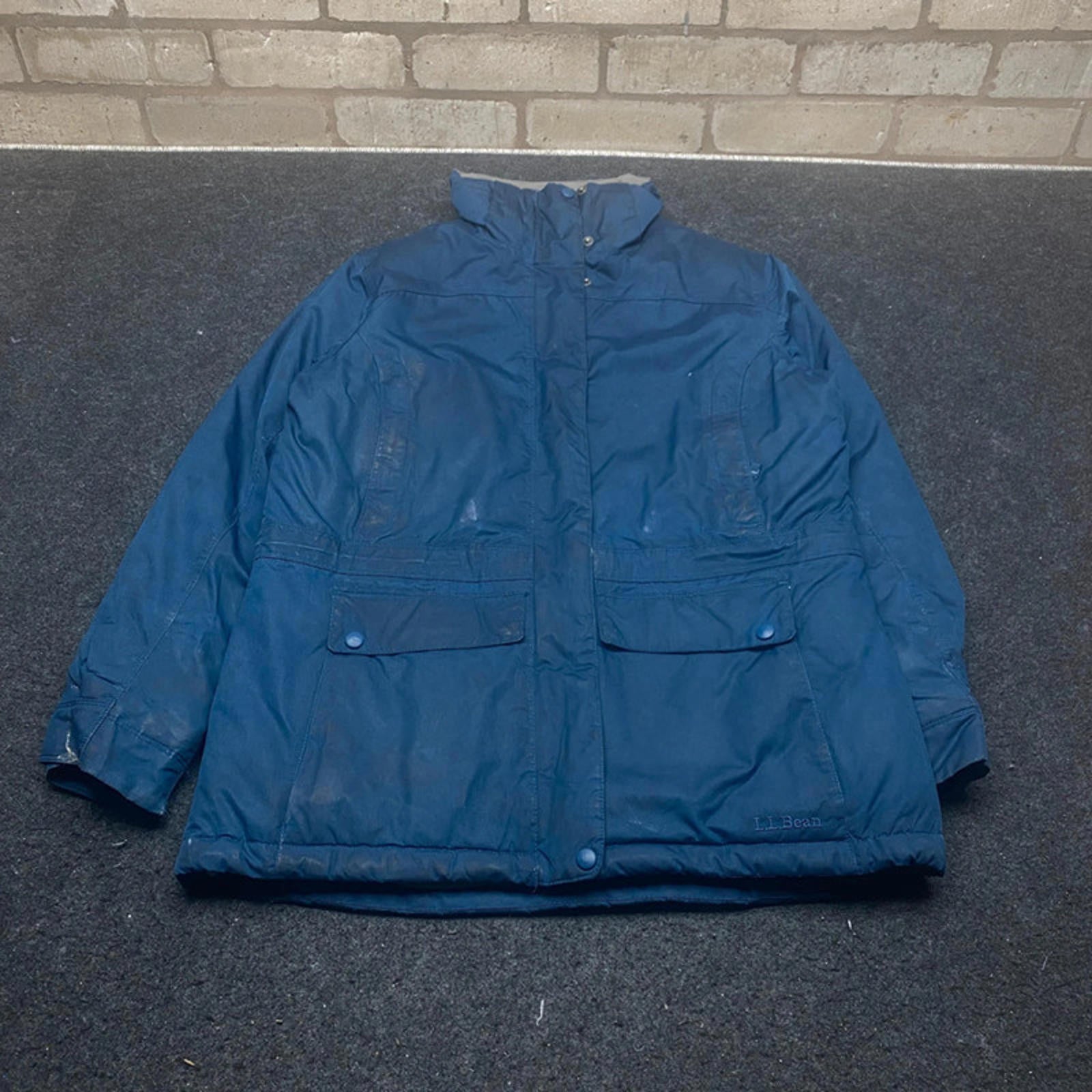 Blue L.L. Bean Parka Jacket Men's Small