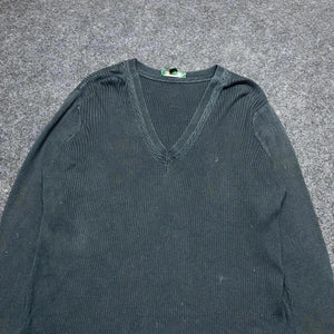 Black Ralph Lauren V-neck Jumper Men's XL