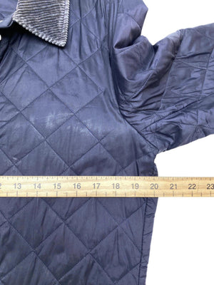 Navy Barbour Quilted Jacket Men's Small