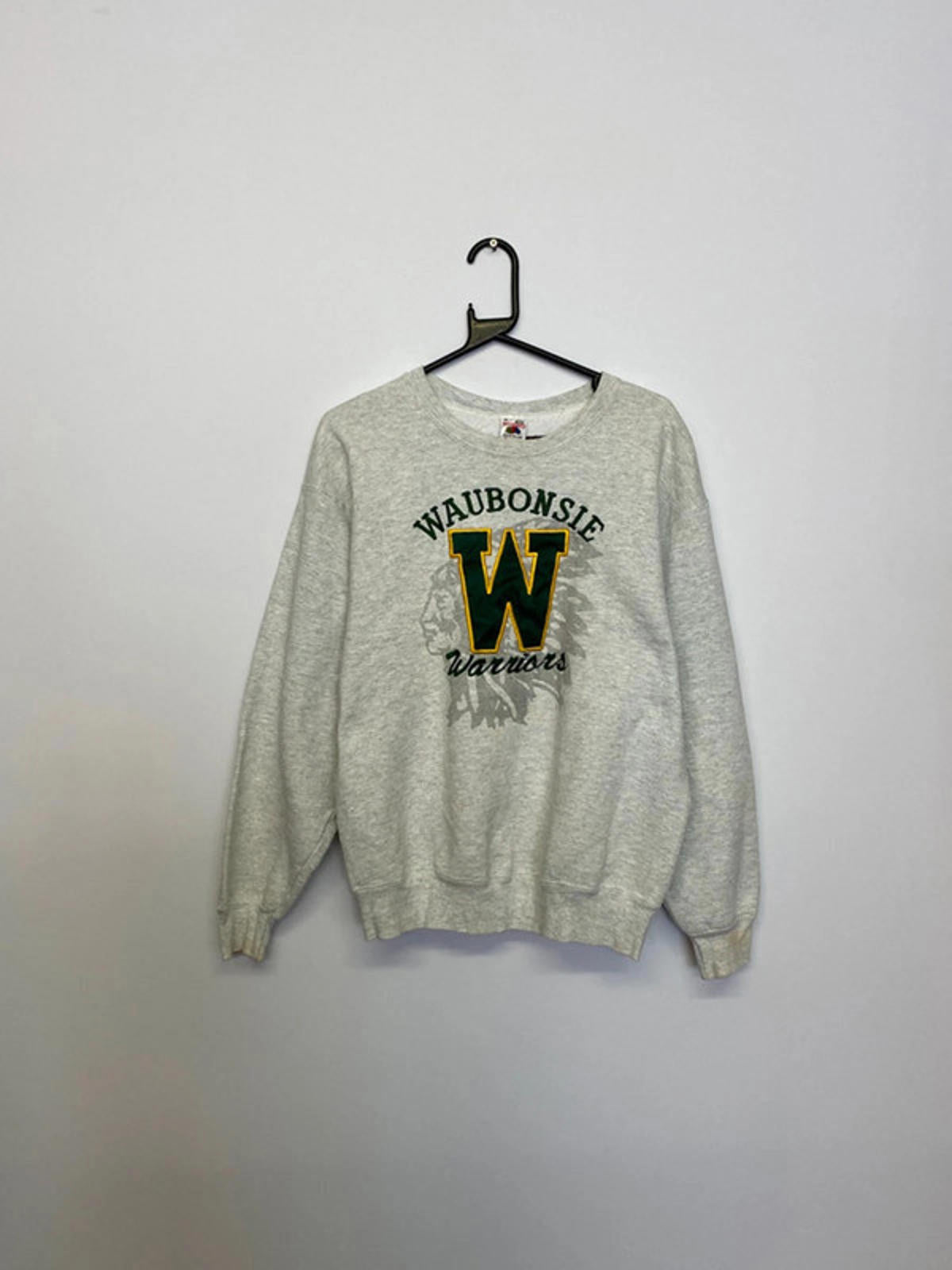 Vintage Waubonsie Warriors Sweatshirt – Fruit of the Loom – Made in USA – M