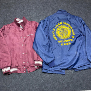 24 items Baseball Jacket Bundle Sale Northern Pole Vintage Wholesale 