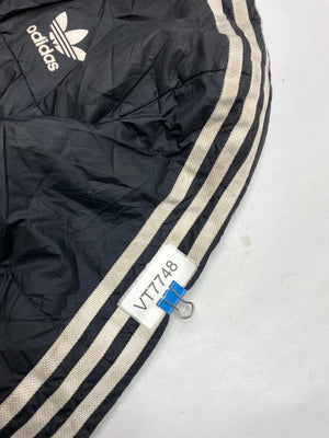 Adidas Originals Black 3-Stripes Windbreaker Jacket
