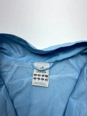 Adidas Light Blue 3-Stripes Windbreaker Jacket