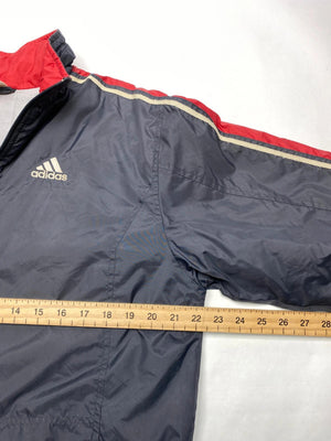 Adidas Navy & Red 3-Stripes Full-Zip Jacket (Men’s M)