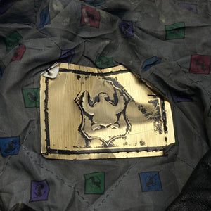 Black Leather Bomber Jacket Men's Large