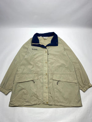Columbia Vintage Beige & Navy Lightweight Jacket – Women’s XL