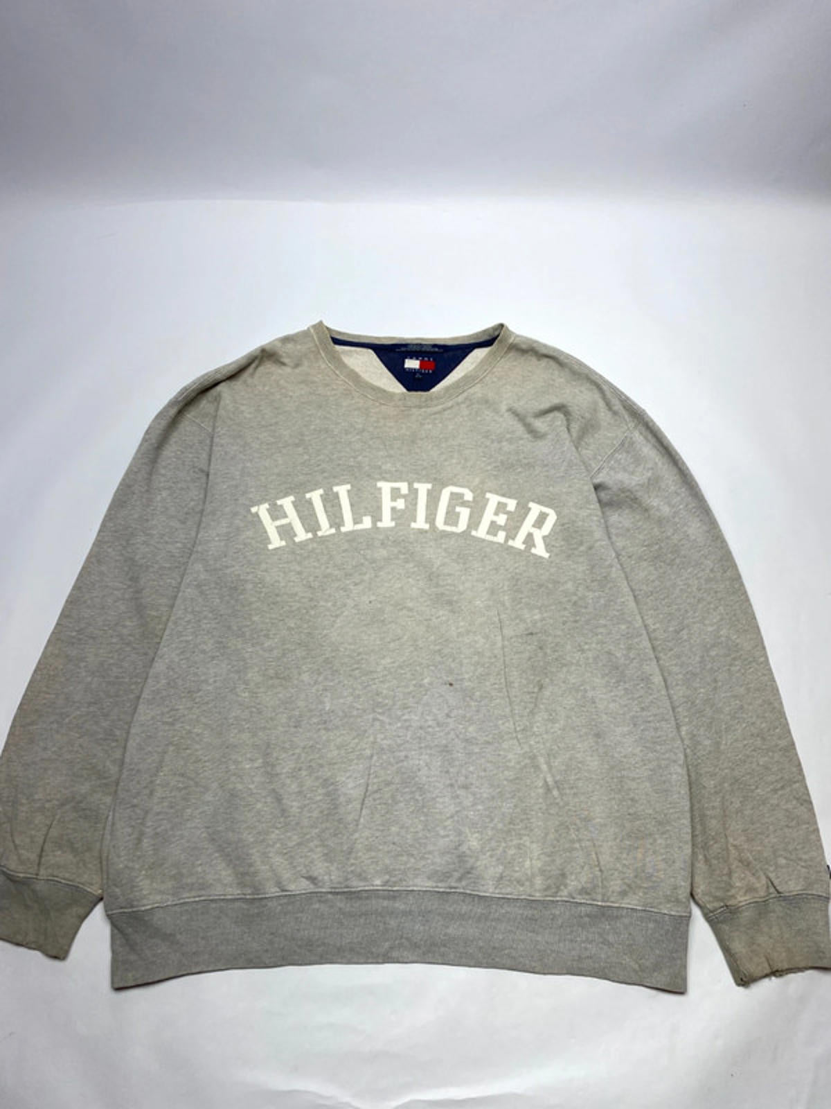 Tommy Hilfiger Grey Crewneck Sweatshirt – XL – Classic Logo
