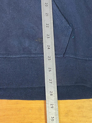 Champion Navy Blue Script Logo Hoodie