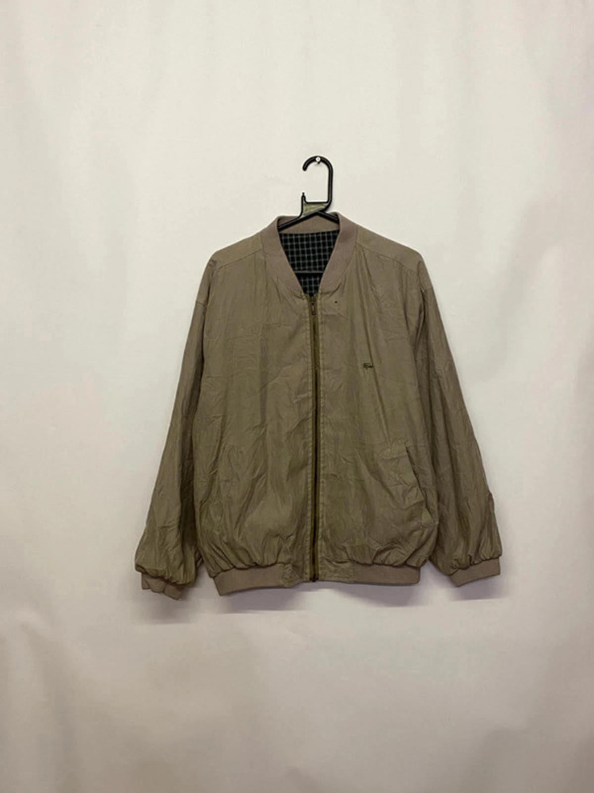Vintage Lacoste Beige Bomber Jacket