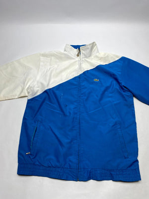 Lacoste Blue & White Full-Zip Windbreaker Jacket (Men’s L)
