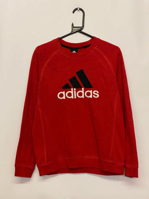Adidas Red Logo Crewneck Sweatshirt