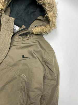 Nike Men's Parka Coat with Faux Fur Hood