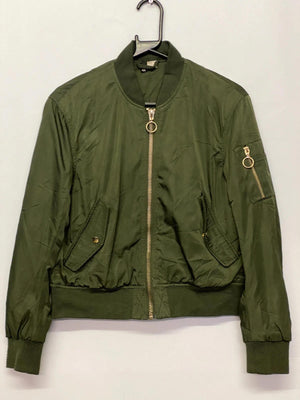 Women’s Khaki Green Bomber Jacket