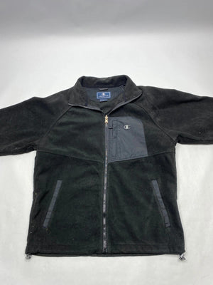 Champion Men's Black Fleece Jacket with Zip Pockets