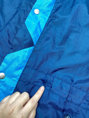 Vintage Umbro Navy Blue & Purple Hooded Windbreaker Jacket